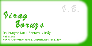 virag boruzs business card